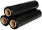 Lot de 3 films étirables pour palettes Noir 400 mm x 150 m