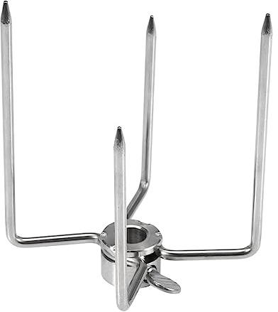 Hztyyier 2 Pièces Multifonctionnel Gril Fourchette en Acier Inoxydable Rôti Broche Rôtissoire Fourchettes Barbecue Outil pour Barbecue en Plein Air Fête Barbecue Fork Barbecue Sticks