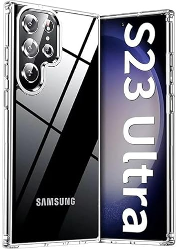 Filoto Ultra Clear Hülle für Samsung Galaxy S23 Ultra (2023), Transparent Vergilbungsfrei Slim Soft Silikon Handyhülle, Anti-Fingerabdruck Kratzfest Stoßfest Fallschutz Dünn TPU Schutzhülle (Clear)