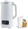 600ml Maquina Leche Vegetal, Máquina de Leche de Soja Maquina para Hacer Leche de Soja mit 10 Potentes Cabezales de Cuchillas, Mezclador de Cocina Múltiple, para Nueces Arroz Cereales (Blanco)