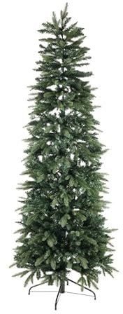 BUD Albero di Natale Roosevelt Slim, In Pvc E Polietilene, Apertura Ad Ombrello | In PE+PVC Apertura Ad Ombrello (180 cm)