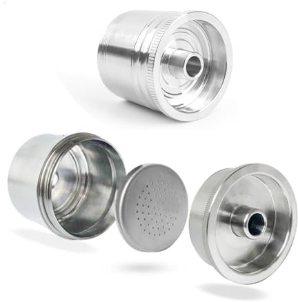 XBERSTAR Cápsulas de café reutilizables de acero inoxidable para cafetera illy/Nespresso, cápsulas de café reutilizables de acero inoxidable