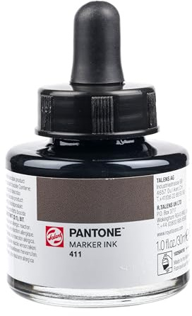 Talens | Pantone Marker-Tinte 30 ml 411 | Flüssige Tinte + Marker-Nachfüllung | Wasserbasierte, pigmentierte Tinte in 108 Pantone-Farben