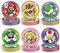 Yisscen Super Ma-rio Lot de 60 assiettes en carton pour fête d'anniversaire, assiettes de fête colorées en carton, assiettes rondes, assiettes en papier, vaisselle pour anniversaire d'enfant