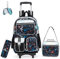HTgroce Schultasche Jungen Trolley,Schultasche Jungen Trolley Schulranzen Mit Rollen Für Jungen School Bag Trolley