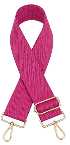 Einfarbig Schultergurt Taschengurt Verstellbarer Breit 5CM für Damen und Herren,Längenverstellbarer 75-130cm Schulterriemen,Taschengurte zum Wechseln,DIY Zubehör für Tasche,Umhängetasche,Rosenrot