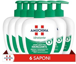 Amuchina Feuchtigkeitsspendende Flüssigseife 250 ml 6 Stück