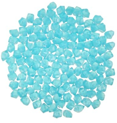 Leuchtende Steine, 300 Stück, Kies, leuchtet im Dunkeln, Gartenkiesel, Steine, Steine, Hof, Gehwege, Dekor, Feengarten, DIY dekorativ, 300 Stück, 14 x 11 mm