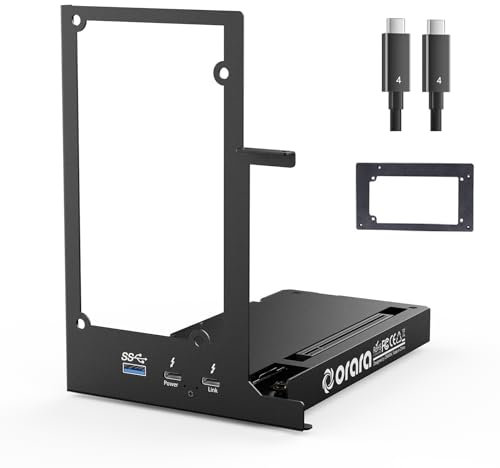 External GPU Dock Station, Mini eGPU Enclosure Compatible with Thunderbolt 3/4,USB4 40Gbps Graphics Card Dock Compatible with NVIDIA/AMD PCIe, PD 85W, Daisy Chain, DC/ATX/SFX/FLEX Support (ORA-GDS-02)