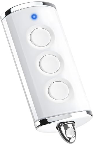 AKVF Émetteur Manuel pour Porte de Garage pour HORMANN BiSecur HSE4-868-BS, HSE2-868-BS, HS4-868-BS, Compatible avec HORMANN ProMatic SupraMatic RollMatic RotaMatic Série Opérateur, Blanc