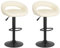 vidaXL 2X Barhocker Drehbar Höhenverstellbar Küchenhocker Barstuhl Tresenhocker Thekenhocker Tresenstuhl Bistrohocker Bar Stuhl Hocker Creme Samt
