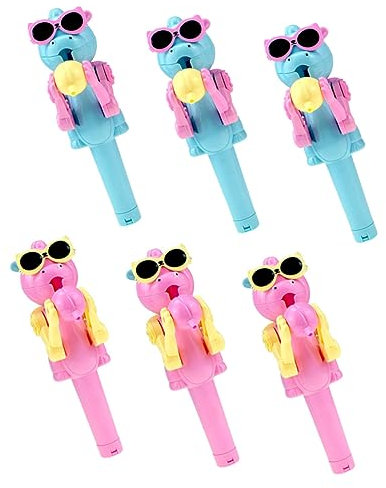 Toyvian 6pièces Support De Sucette Robot Amusant Accessoire De Fête Créatif pour Lollipops Jouet De Prank Original