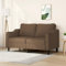 LAPOOH 2-Sitzer-Sofa Braun 140 cm Stoff, Loungesofa, Sofas & Couches, Relaxsofa, Couch für Wohnzimmer - 359362