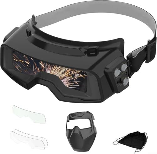 Auto Darkening Welding Glasses, Welding Helmets Welder Gas Mask Eye for PROTECTION With High Filters, Anti-Glare Welder Mask Eye for PROTECTION