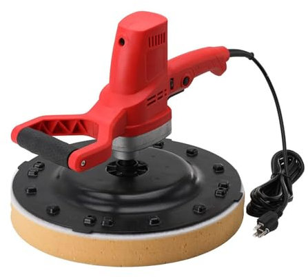 LTEJUMQ Levigatrice Elettrica per Calcestruzzo, Cazzuola Elettrica per Malta Cementizia da 1180 W, Elettrica per Malta da Muratore, Cazzuola lisciante per Intonaco Portatile per Rifiniture Murali