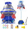 Wassersprinkler Outdoor Spielzeug, 2025 Neu Wassersprinkler Spielzeug mit LED Licht, Gartenspielzeug Kinder Draußen ab 3 Jahre, Garten Sprinkler Spielzeug Kinder für Draußen Kinderspielzeug (Blau)