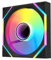 DARKROCK F140 140 mm Infinity Mirror Design Case Fan with PWM Control and ARGB LED Light Effect, HDB Hydraulic Bearings for Low Noise Operation - Black
