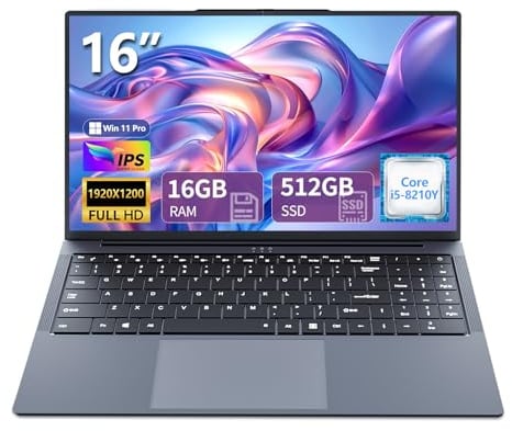 Omnica Computer portatile 16 pollici i5, 16 GB RAM 512 GB SSD Storage