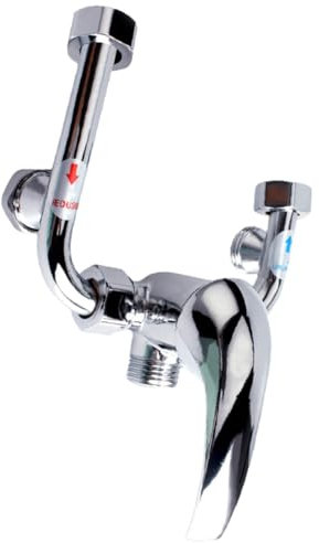 DIYEAH Robinet Eau De Douche Chaude Et Froide Mélangeur u Type Remplacement Pour Douche Salle De Bain Chauffe-eau Électrique