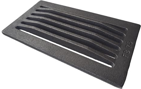 Griglie in ghisa per camini, stufe a legna e barbecue 30×16 cm con rinforzo centrale COD. LB-GC300160/L