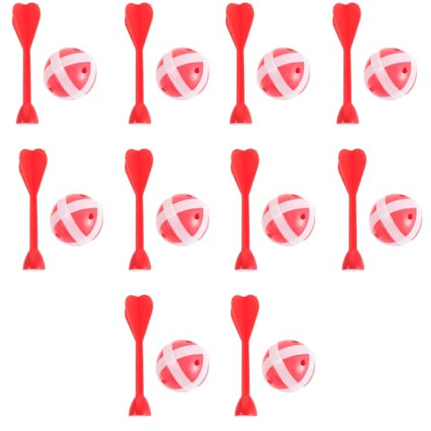 OSOLADY 1 Set Fabric Dart Board Sticky Ball - Mini Hook and Loop Sticky Balls, Safe Indoor Toy Darts - for Classroom Activities, Family Play, and Outdoor Events