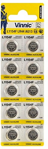 Vinnic AG13 LR44 L1154 °F Alkaline 1.5 V Pack of 30