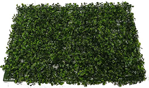 SZ Plancha Alfombra de Césped Artificial 60 * 40cm Jardín Vertical Decoración Interior Pared Hierba (Boj)