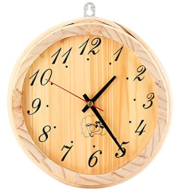 Sauna Accessori Sauna Room Timer in legno anche per un orologio esterno (rotondo 02)