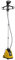 HOMCOM Défroisseur vapeur vertical défroisseur à vêtements 1,4 L 1950 W débit vapeur 30g/min tige telescopique jaune noir