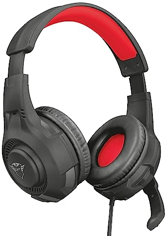Trust Cascos Gaming GXT 307 Ravu Auriculares Gamer con Micrófono Plegable y Corto y Diadema Ajustable, Cable de 2 m, para PS4, PS5, PC, Nintendo Switch, Xbox One, Xbox Series X - Rosado