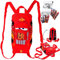 alles-meine.de GmbH Bastelset: Plüsch Rucksack/Kuscheltier & Malset - Cars - Lightning McQueen - Auto - Stifte & Malvorlagen/Ausmalset - Zeichenset - Kinderrucksack Plüsc..