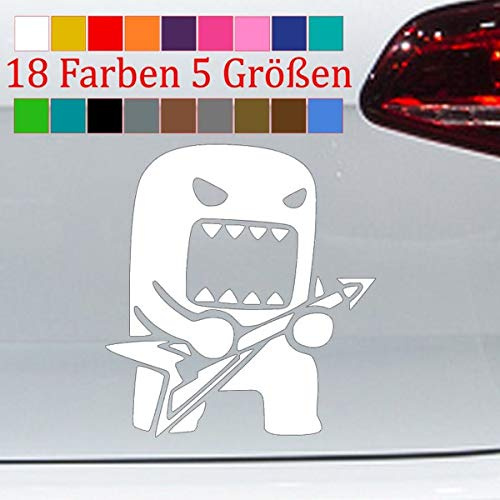 Domo Kun Gitarre Aufkleber VW Sticker JDM Anime Manga Japan 18 Farben 5 Größen