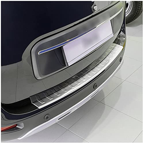 teileplus24 L630 Ladekantenschutz V2A Edelstahl kompatibel mit Dacia Lodgy 2012-2022 Abkantung, Farbe:Silber gebürstet