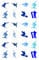 The Cake Decorators Boutique 24 Snowboarding style edible Iced Icing CupCake Toppers