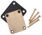 Alnicov Electric Guitar Neck Plate with 4 Screws For Strat Tele Style Electric Guitar Bass Brass