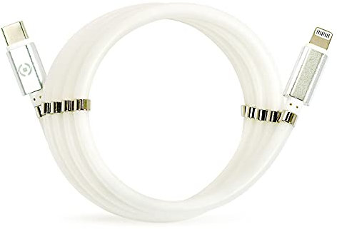 CELLY Cavo MAGNETICO USBC A Lightning Bianco