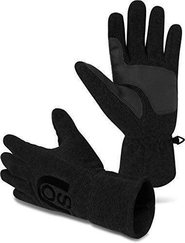 normani Thinsulate Herren Fleece Handschuhe mit Fleecefütterung - schön warm für kalte Tage Farbe Nuuk Schwarz Größe XL