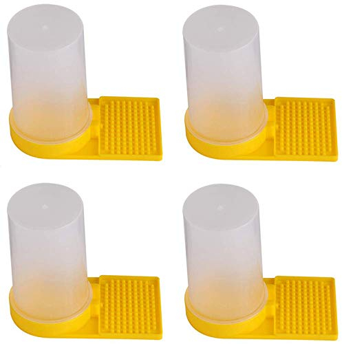 XIOJAE 4 Stück Bienen Eingang Feeder Wasserspender Bienen Eingang Feeder Bienen Wasser Feeder Bee Feeder Nest Imker Werkzeug Kunststoff Bienen Wasserspender Für Bienenzucht Trinken Imker Werkzeug