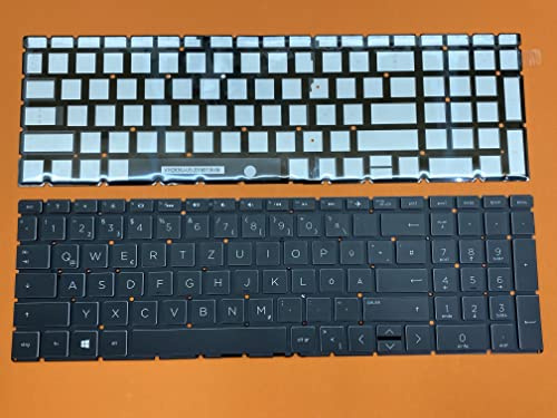 T-ProTek DEUTSCHE-Tastatur Keyboard Beleuchtung kompatibel für HP 15-da0700