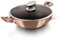 Berlinger Haus, Wok + couvercle, 30 cm, Collection Rose Gold, 2 poignées latérales, Convient à tous les types de plaques de cuisson, sans PFOA, plomb, cadmium, Facile à nettoyer