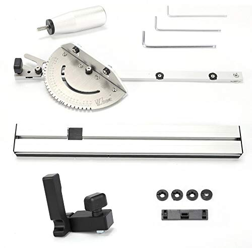 450mm Gehrungsfugen Lehre, Gehrungslehre Miter Gauge für Tischkreissäge Tischsäge Bandsäge Router Sägen Zubehör Herrscher Holzbearbeitungswerkzeug
