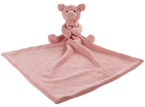 Apricot Lamb - Schlaf-gut-Schweinchen Schmusetuch Plüsch Komfort Kuscheltier für Babys - weich & waschbar - 33x33cm