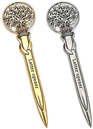 HAOBIN Metall BrieföFfner Edel Letter Opener Umschlagmesser Retro UmschlagöFfner Messer BriefumschlagöFfner Messer BrieföFfner Mit Gravur BrieföFfner Zum öFfnen Von BriefumschläGen,BüRomaterial