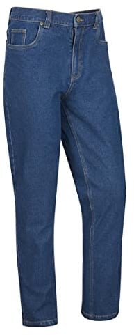 Hoggs of Fife Clyde Comfort Denim Jeans - Stonewash 98% Cotton 2% Elastane, 5 Pocket Jean Construction