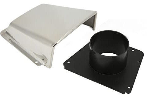 Boat Cowl Vent, Marine Vent Cover 304 Stainless Steel Exhaust Cowl Ventilator with Nylon Base Yachts Accessory