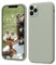 ElestBela iPhone 11 Pro Hülle Silikon Case, Ultra Dünn Slim mit Microfiber, Kratzfeste Rundumschutz Case Schutzhülle für iPhone 11 Pro 5.8'' Kupfergrün