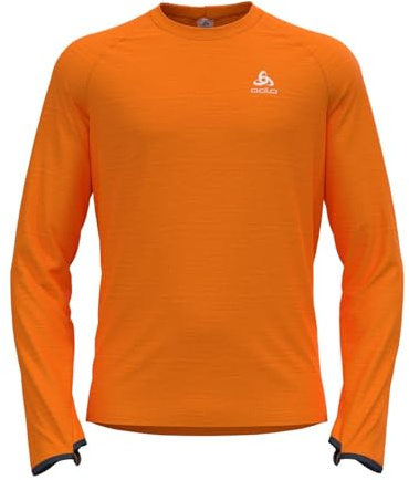Odlo Herren Run Easy Warm Longsleeve, Oriole Melange, L