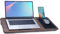 Baoee Large Lap Desk Brown,Portable Tray with Cushion Fits Up to 17,with Slot,Mouse Pad,Great for Home & Office
