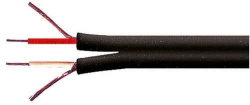 Cavo schermato a piattina 2x0,13 mm2, 100 metri, conduttore in rame, guaina in pvc, colore nero, diametro 5mm