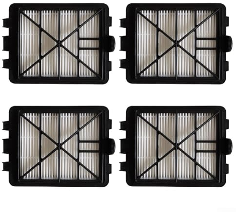 Staubsaugerfilter und Abluftfilter-Set für Kärcher VC 6100, VC 6150, VC 6200, VC 6300 Staubsauger, Ersatzteil-Set, 4 Stück
